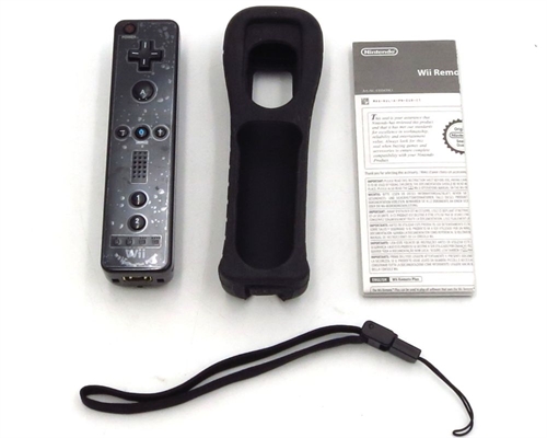 Wii Remote Plus Controller - Sort - Komplet i æske - Nintendo Wii U Tilbehør (B Grade) (Genbrug)